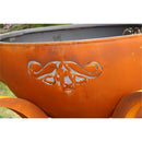 Fire Pit Art - Africa's Big Five 41" Carbon Steel Round Fire Pit