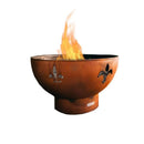 Fire Pit Art - Fleur de Lis 36" Carbon Steel Fire Pit