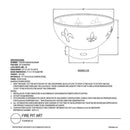 Fire Pit Art - Fleur de Lis 36" Carbon Steel Fire Pit