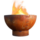 Fire Pit Art - Funky Dog 36" Carbon Steel Fire Pit