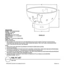 Fire Pit Art - Funky Dog 36" Carbon Steel Fire Pit