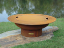 Fire Pit Art - Magnum 54" Carbon Steel Fire Pit with Lid