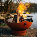 Fire Pit Art - Namaste 36" Carbon Steel Fire Pit