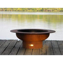Fire Pit Art - Saturn 41" Carbon Steel Fire Pit with Lid