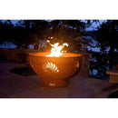 Fire Pit Art - Sea Creatures 36" Carbon Steel Fire Pit