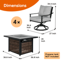 4-piece Outdoor Fire Pit Set