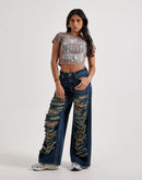 First Row Rhinestone Baby Tee