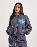 First Row Washed Graphic Pullover Hoodie