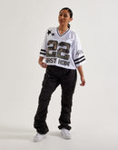 First Row Cropped Mesh Jersey