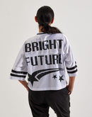 First Row Cropped Mesh Jersey