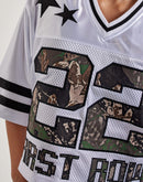First Row Cropped Mesh Jersey