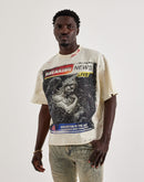 First Row Breaking News Rhinestone Tee