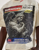 First Row Breaking News Rhinestone Tee