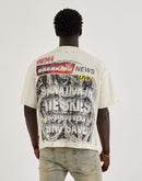First Row Breaking News Rhinestone Tee