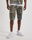 First Row Rhinestone Canvas Shorts