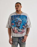 First Row Cropped Lost Utopia Rhinestone Tee