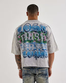 First Row Cropped Lost Utopia Rhinestone Tee
