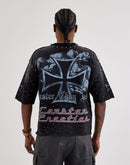 First Row Cropped New Paradise Rhinestone Tee