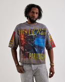 First Row Cropped Beyond Speed Rhinestone Tee