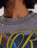 First Row Cropped Beyond Speed Rhinestone Tee