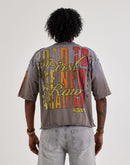 First Row Cropped Beyond Speed Rhinestone Tee