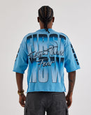First Row Cropped Fear Rhinestone Tee