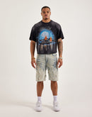 First Row Cropped Rhinestone Tee