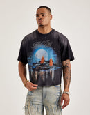 First Row Cropped Rhinestone Tee