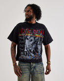 First Row Cropped Lost Utopia Rhinestone Tee