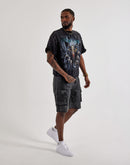 First Row Cropped Eagle Rhinestone Tee
