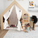 Cocomelon Flair White Montessori Wood Desk & Chair – Adjustable Kids Playhouse Set by Avenlur