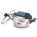 Prestige Svachh Flip-on 2 Litre Stainless Steel Mini Pressure Cooker with Glass Lid