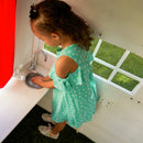 Modern Outdoor Wooden Playhouse With Picnic Table, Mailbox & Outdoor Grill - White