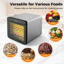 7 Stainless Steel Trays Dryer With 1-24H Timer and 30-75¡æ Temperature-Silver