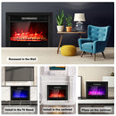 28.5 Inch Electric Fireplace Recessed With 3 Flame Colors