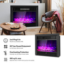 28.5 Inch Electric Fireplace Recessed With 3 Flame Colors