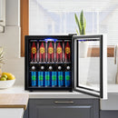 60 Can Beverage Mini Refrigerator With Glass Door