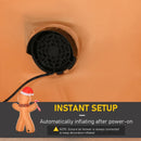 8ft Christmas Inflatable Gingerbread Man with a Candy Cane