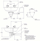 Guardian G1724 Eye/Face Wash Station, Wall Mount, Stainless Steel Bowl