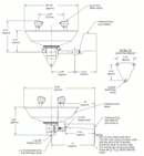 Guardian G1791 Wall-Mounted Stainless Steel Emergency Eye/Face Wash
