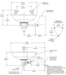 Guardian G1891 Eyewash Station, Wall Mounted, All-Stainless Steel