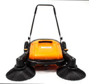 Generic Industrial Floor Sweeper with Triple Brooms 38 inch Outdoor and Indoor Sweeper