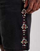 GFTD LA Pearl Gems Denim Shorts
