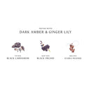 Dark Amber and Ginger Lily Home Candle