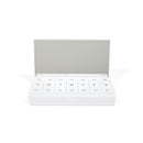 White AM/PM Pill Box