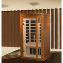 Golden Designs Sauna: "Barcelona Elite" 1-2 Person Ultra Low EMF Far Infrared Sauna - DYN-6106-01 Elite