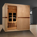 Golden Designs Sauna: Catalonia 8 Person Ultra Low EMF FAR Infrared Sauna