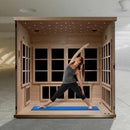 Golden Designs Sauna: Catalonia 8 Person Ultra Low EMF FAR Infrared Sauna