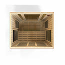 Golden Designs Sauna: Dynamic "Bellagio" 3 Person Low EMF Far Infrared Sauna - DYN-6306-01