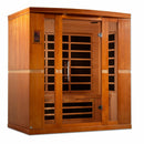 Golden Designs Sauna: Dynamic "Bergamo" 4 Person Low EMF Far Infrared Sauna - DYN-6440-01